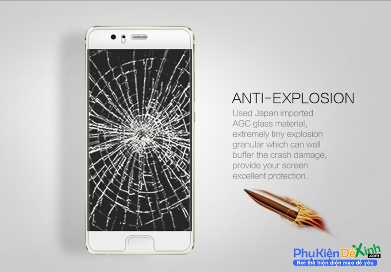 Miếng Dán Kính Cường Lực Huawei P10 Hiệu Nillkin 9H+ Pro mang thương hiệu Nillkin giúp bạn bảo vệ những chiếc smartphone đẳng cấp của mình một cách tốt nhất.